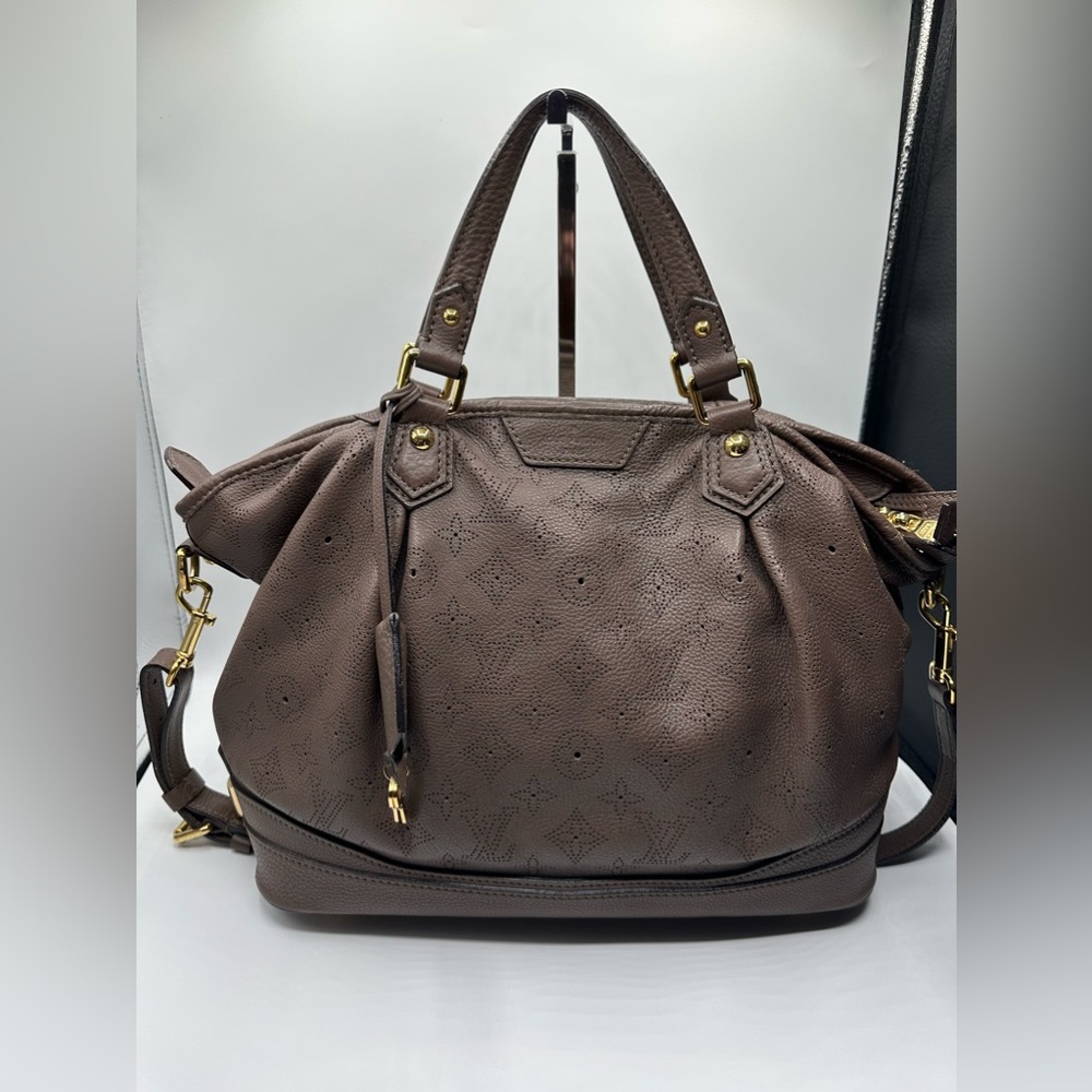 Louis Vuitton Sable Monogram Mahina Leather Stellar Bag